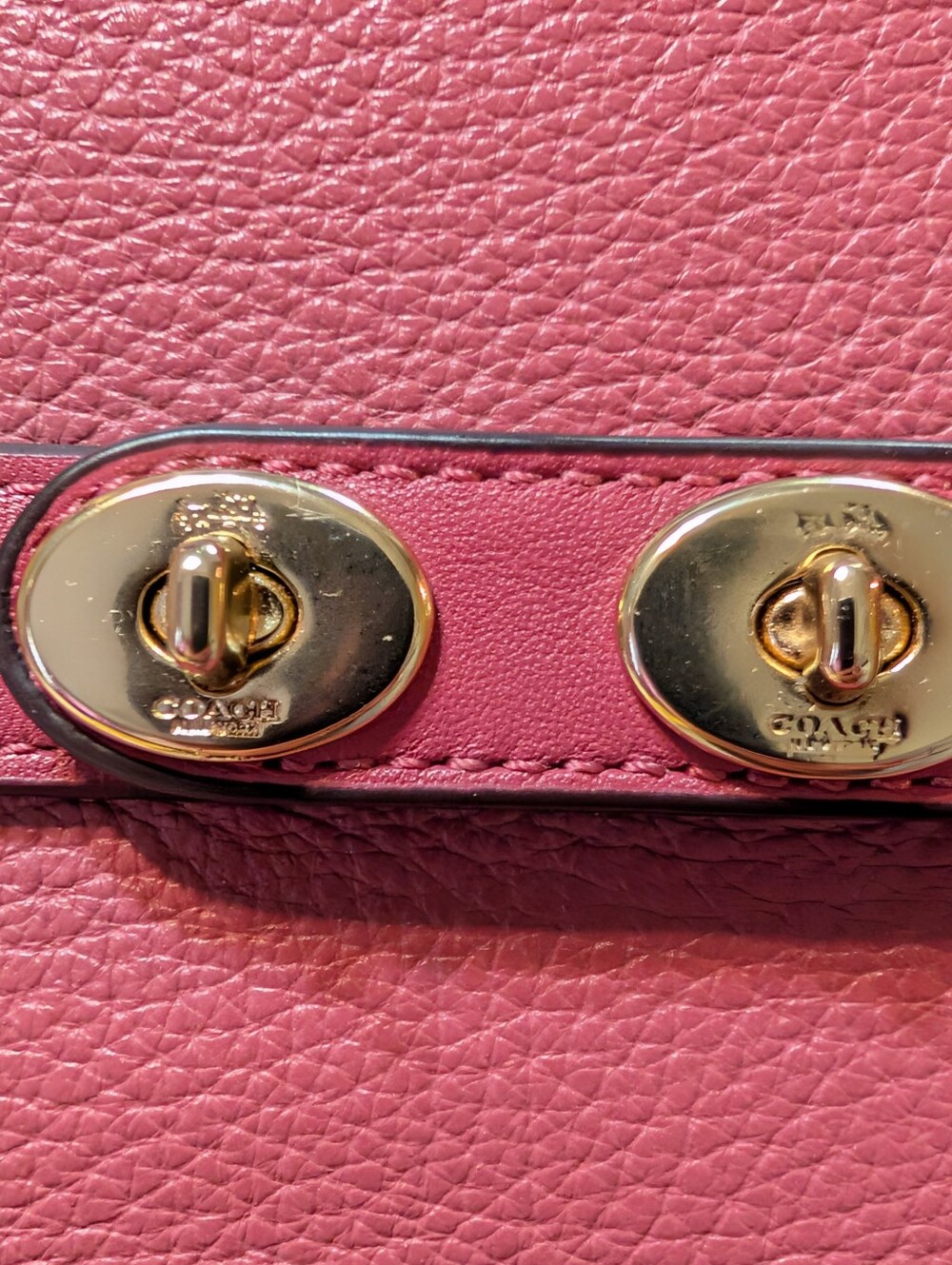 Coach Blake Carryall 25 -Top-Handle Satchel in Raspberry Pink W/ Gold Hardware - Picture 5 of 12